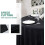 Hvid polyester rektangulær dug 237 x 360 cm 2