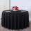 Toalha de mesa preta para mesas redondas, toalhas de mesa redondas de 108 polegadas para casamentos, banquetes ou restaurantes. 5