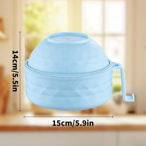 Microwave Ramen Bowl Set with Lid, Strainer & Utensils 2