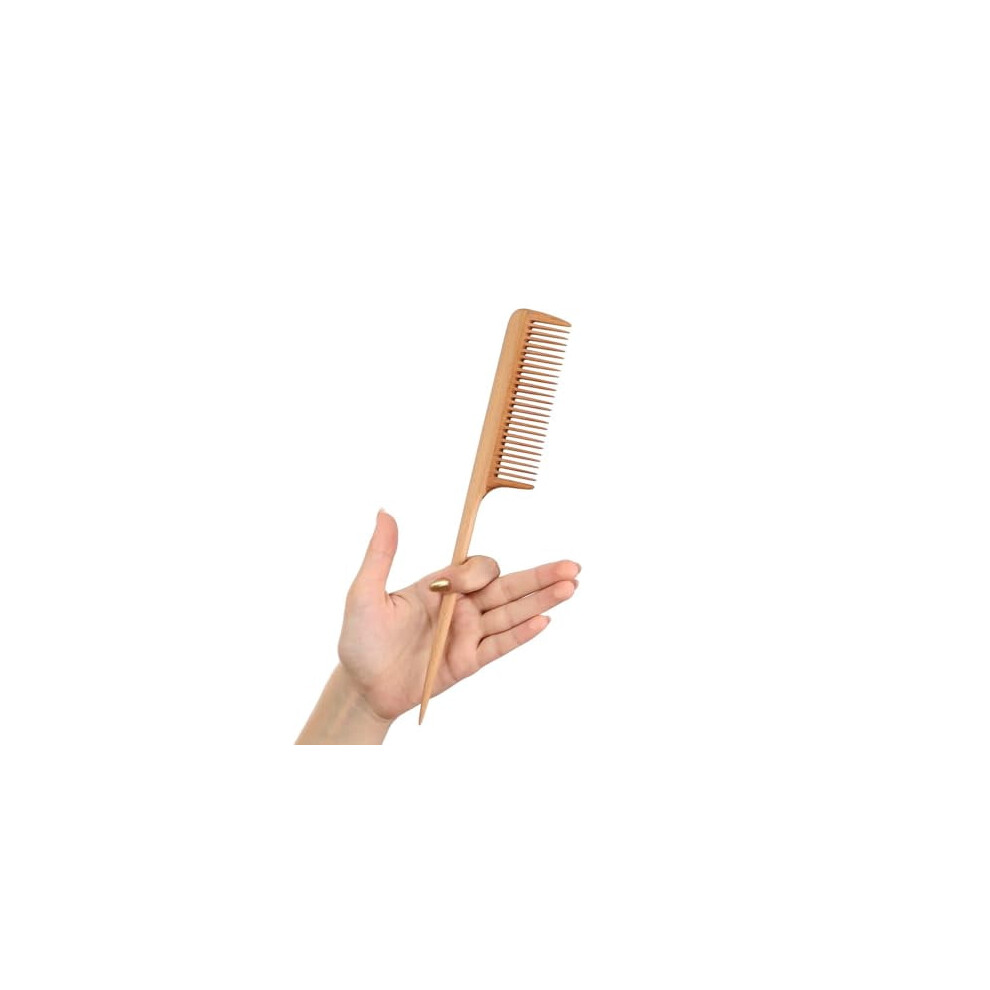 Handmade Wooden Comb for Curly Hair â Wide Tooth,