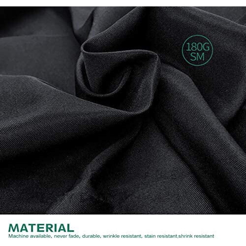 Hvid polyester rektangulær dug 237 x 360 cm 2