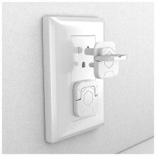 Lot de 60 cache-prises de sécurité pour enfants – Protections pour prises électriques compatibles avec les prises standard, préviennent les