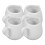 Casseroles (lot de 4) 4,6 cm x 4,3 cm x 4,3 cm 2
