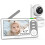 Monitor de vídeo para bebês de 4,3 polegadas com bateria de 30 horas, funções de panorâmica, inclinação e zoom, visão noturna, modo 1