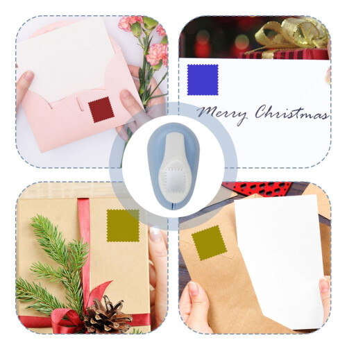 2 Pcs Square Punch Tool - DIY Scrapbooking & Cardboard Craft Punch for Paper Projects 2
