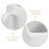 Casseroles (lot de 4) 4,6 cm x 4,3 cm x 4,3 cm 4