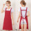 Stijggn Röda Förkläden för Damer Under5$ Justerbart Haklappsförkläde Kock Matlagning Kök Restaurangförkläden för Damer Män 1