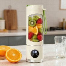 Extracteur de jus numérique portable 450 ml avec 12 lames en acier inoxydable