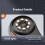 Microscópio digital portátil de 2 polegadas, resolução 1080p e ampliação de 500x, com lupa e 8 LEDs, ideal para reparos em eletrônicos, joias 6