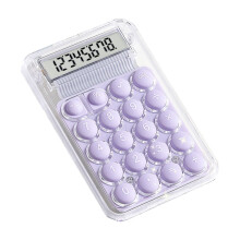 Calculator cu afișaj mare cu 8 cifre, butoane rotunde, funcționare silențioasă, bază antiderapantă – Compatibil cu acasă/birou/școală