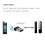 Bezdrôtový 2.4G Bluetooth prijímač Gamepadu USB adaptér, čierny 2
