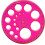 1PC 360 Circular Protractor Plastic Ruler Template with 16 Circles – Random Color, Compatible with École Home 1