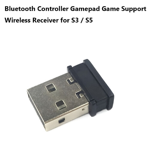 Bezdrôtový 2.4G Bluetooth prijímač Gamepadu USB adaptér, čierny 2