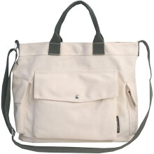 Plátenná taška s vreckami pre ženy, crossbody taška, plátenná taška cez rameno, pracovná taška, hobo kabelka pre mužov