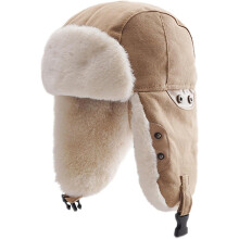 Chapeau trappeur avec doublure en fausse fourrure, cache-oreilles et jugulaire réglable