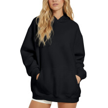 Hoodies för kvinnor Hoodies Stora rundhalsade tröjor Långärmade skjortor Casual toppar Lätta tröjor Enfärgade höstvinterjackor
