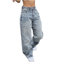 Dámské džíny skinny pro větší velikosti, dámské ležérní džíny a kalhoty slim fit, džíny volného střihu