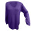 Dame V-hals strikket pullover efterår vinter lange ærmer 4