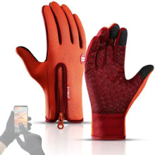 Nepromokavé a větruodolné zimní rukavice, extrémně nepromokavé, větruodolné, teplé a protiskluzové rukavice, unisex sportovní rukavice s