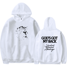 Sweat à capuche unisexe Brandon Lake God's Got My Back 2024, poches et cordon de serrage, vêtements tendance