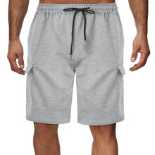 Miesten cargo-shortsit, rentoa materiaalia, monitaskuiset joustavalla vyötäröllä, lyhythihaiset housut, S-2XL