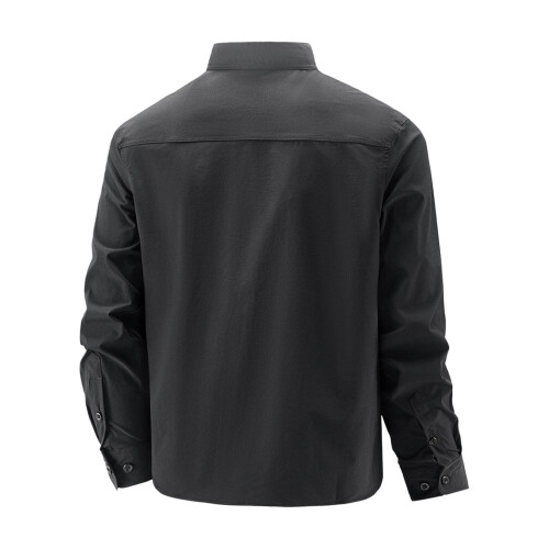 Ανδρικό Bomber Jacket Kukoosong με Στάμπα, Casual, Ριχτό Πέτο, Ζακέτα με Κουμπιά, Γρήγορο 2
