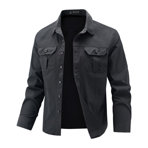 Ανδρικό Bomber Jacket Kukoosong με Στάμπα, Casual, Ριχτό Πέτο, Ζακέτα με Κουμπιά, Γρήγορο 1