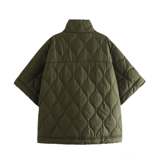 Gesteppte Cape-Jacke für Damen mit 7-Punkt-Ärmeln 2