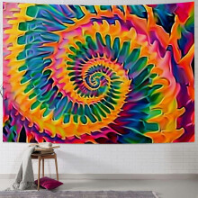 Tapisserie courte en peluche douce avec squelette et fleurs