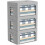3-Pack Foldable Frame Storage Boxes, Oxford Fabric with Clear Window & Handles, 22L Each, Grey 1