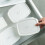 Wipes Dispenser, Wet Wipe Holder, Refillable Wipe Container, Keeps Wipes Clean, White Easy Pull Wipes Pouch Case 8
