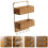 Panier de rangement mural en plastique marron clair (1 pièce) 1