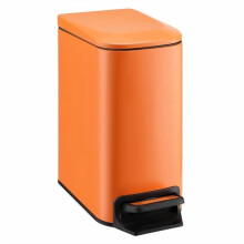 6L slim stainless steel trash can with lid and soft-close