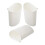 Ensemble de 3 tasses de rangement suspendues blanches 1