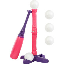 T-Ball Set, Pink, 5 Balls, for Toddlers Ages 18+ Months – Exclusive