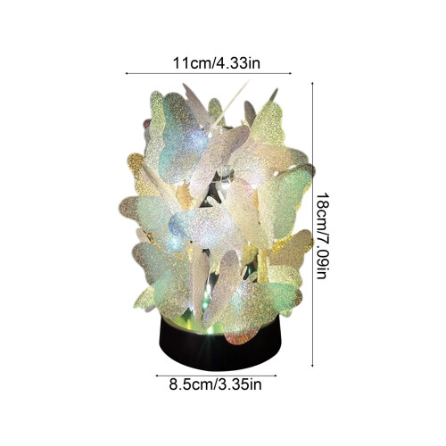 Lampe d'ambiance papillon doré pour la Saint-Valentin 2