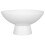 Witte keramische schaal op voet, 12,5 cm 1