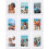 Ensemble de 9 cadres photo 8x10 en bois composite blanc avec 1