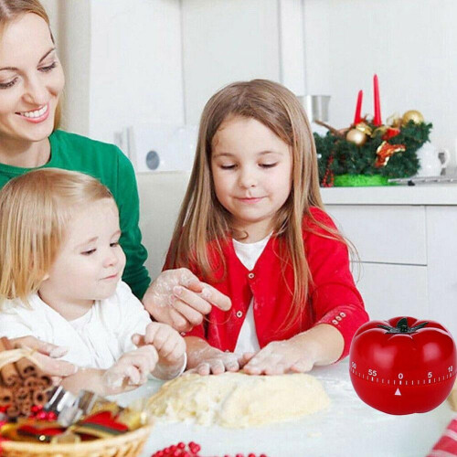1xKitchen Tomato Shaped Timer60Minutes Cooking Mechanical Countdown шβ ρб 1