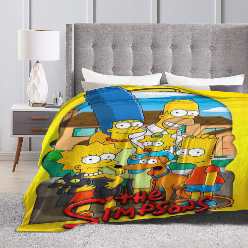 Simpsons flanellpledd 80x60 tommer 2