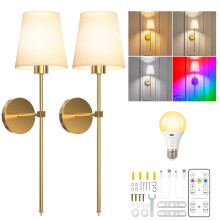Ensemble de 2 appliques murales rechargeables sans fil