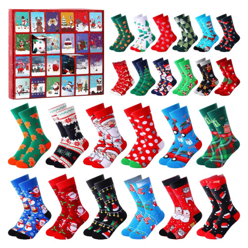 Calendrier de l'Avent chaussettes de Noël 2025