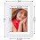 Ensemble de 9 cadres photo 8x10 en bois composite blanc avec 3
