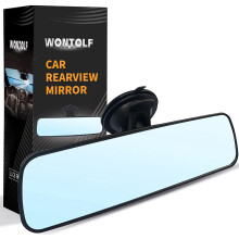 Universal Rear View Mirror with Suction Cup - Anti-Glare Interior Mirror for Car, Truck, SUV & Boats - 9.76" (248mm)