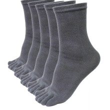 5Pairs Men Sports Running Five Finger Toe Socks Elastic Short Soild Socks GY