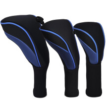 Golf Club Head Covers Set for Driver Fairway Hybrid 3pcs