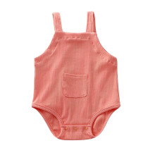 Lulshou Baby Romper One Piece Body Baby Practic Crawling Suit Jednokolorowy kombinezon z kieszeniami Kombinezony na wyprzedaży