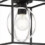 Kew Gardens1Light Μαύρο Ματ Ημί-Εντοιχιζόμενο Φωτιστικό Οροφής, D260M-SF-MB 4
