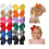 Satin Hair Bows Multi-Color 12pcs 1