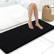 Tapis de bain en chenille avec envers antidérapant en TPR